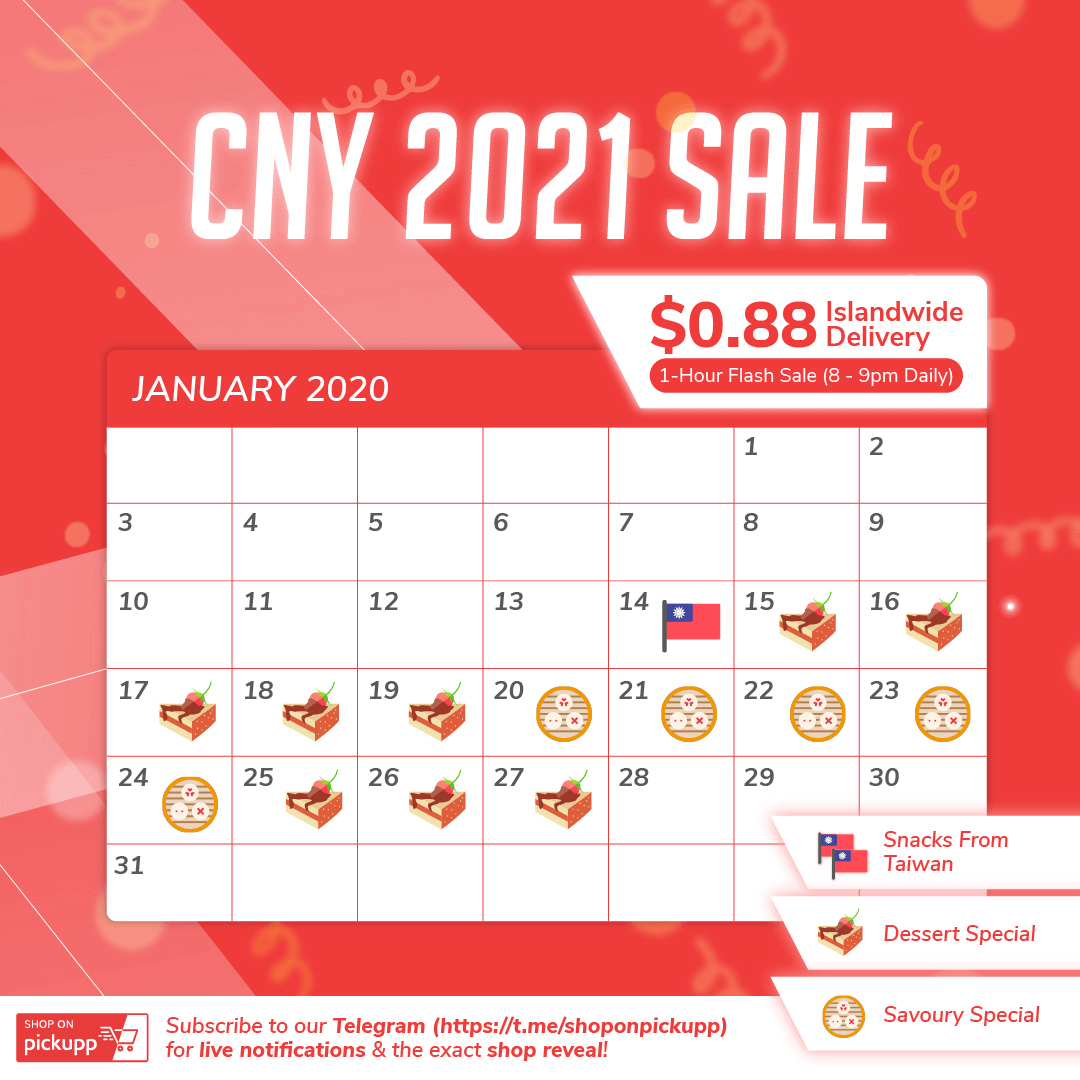 Shop On Pickupp CNY 2021 Calendar