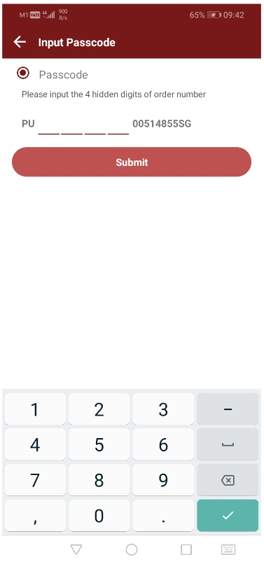 Order-Tracking-Passcode