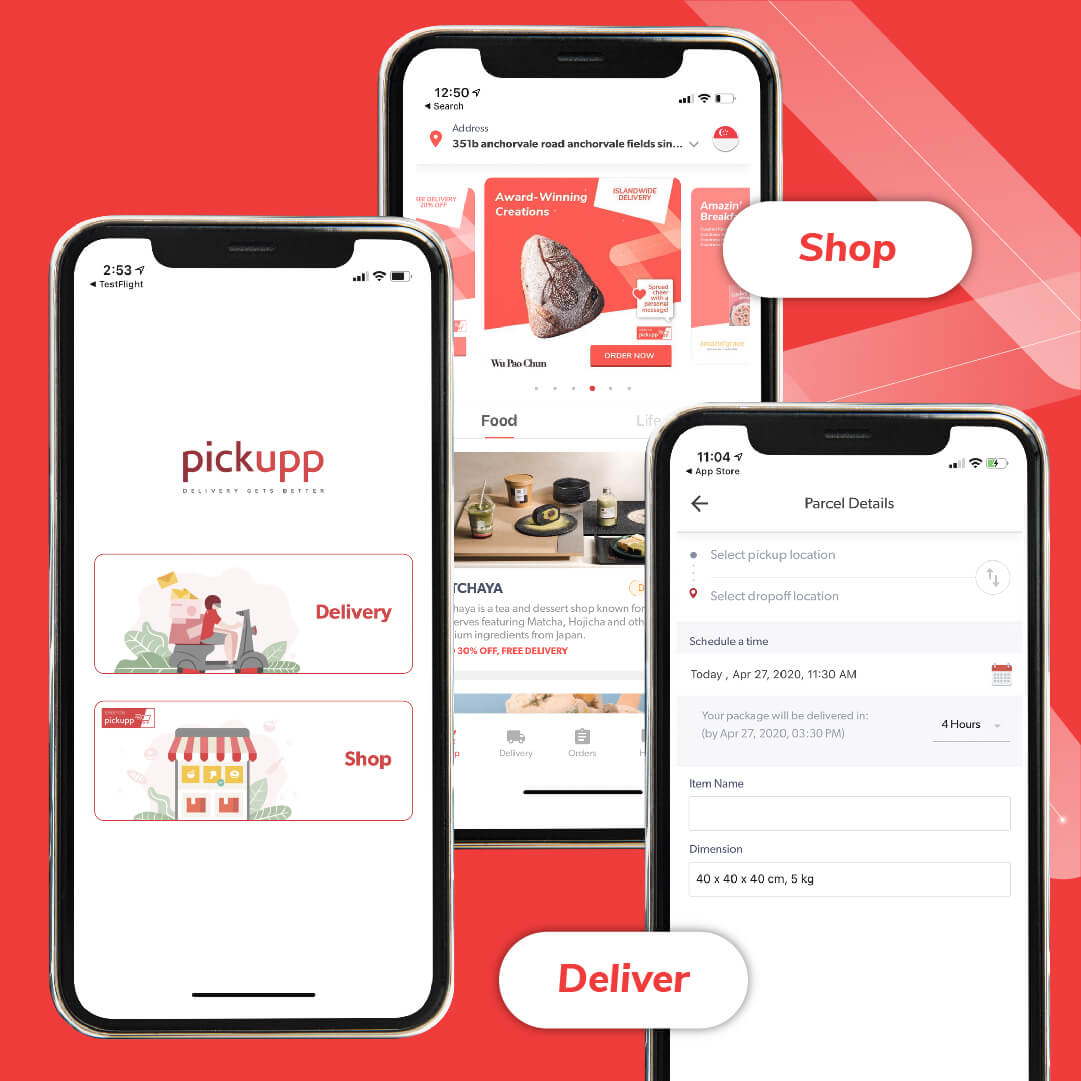Pickupp User app - Shop and Deliver