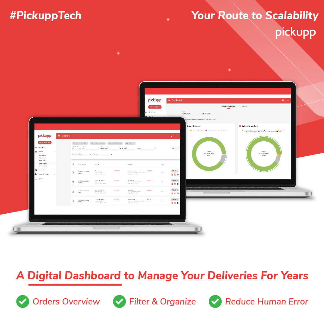 Pickupp's Digital Dashboard
